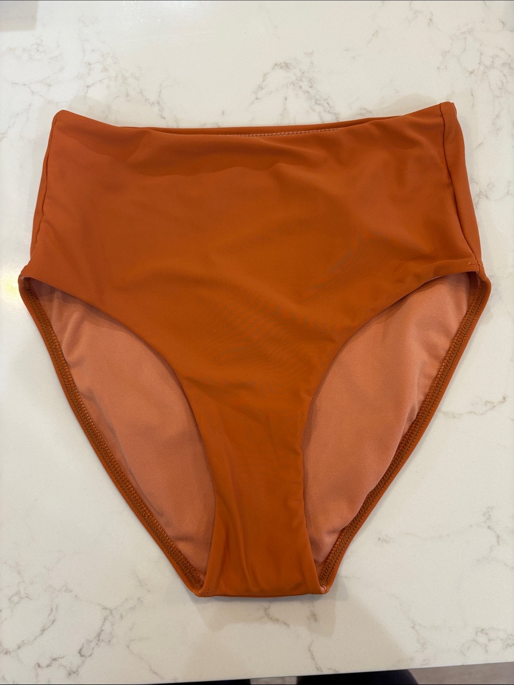 Janela Bay NWT Orange High Waist Swim Bottom